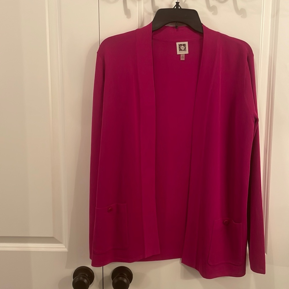 Anne Klein pink cardigan NWOT